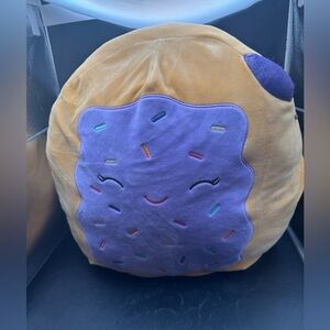 Squishmallows 16" Wylie Purple Toaster Pastry with Sprinkles Large Plush Brown